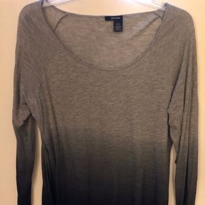 Grey, black hombre top
